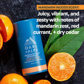 Ingredients label emphasizes allergen-free fragrance.
