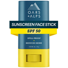 Oars + Alps Matte Sunscreen Stick packaging for on-the-go protection.