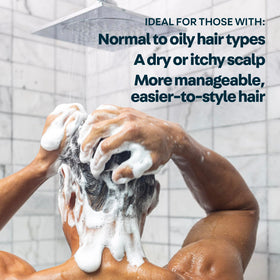 Oars + Alps vegan, cruelty-free shampoo visual for responsible grooming.