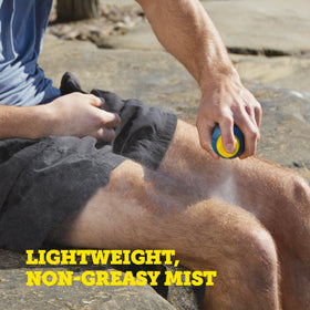 Oars + Alps recyclable non-aerosol can supports eco-friendly sun care.