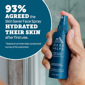 Oars + Alps Skin Saver used after sun exposure to calm redness.