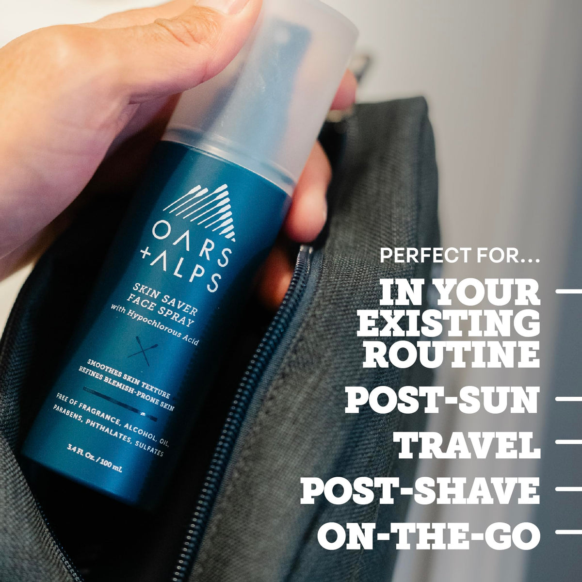 Oars + Alps Skin Saver in hydration-focused usage for acne-prone skin.