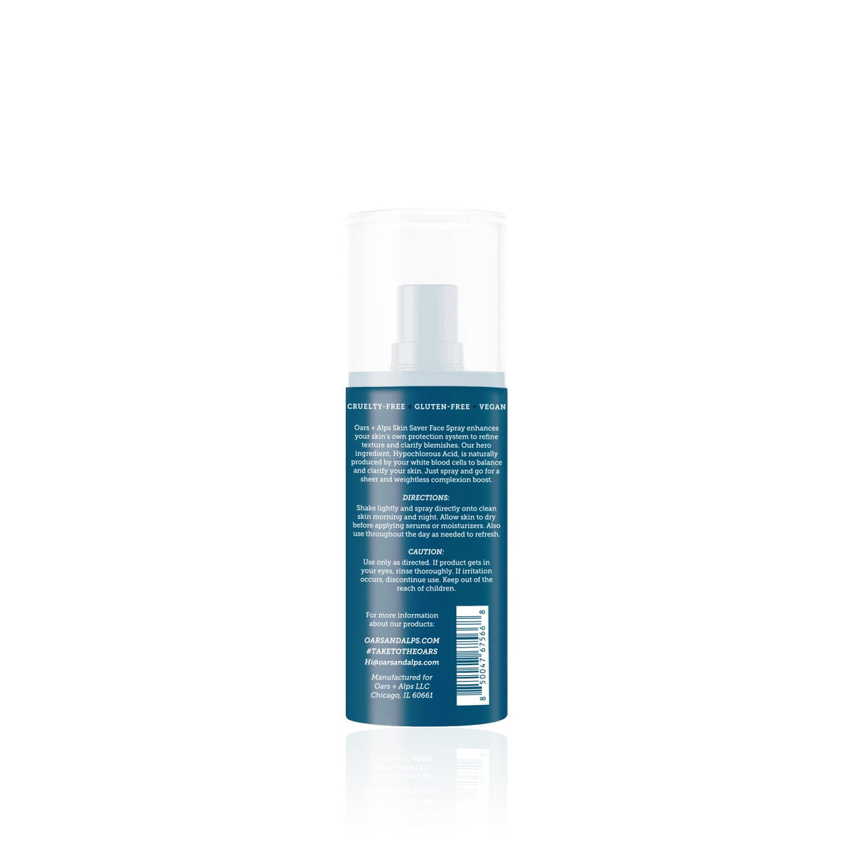 Oars + Alps Skin Saver packaging emphasizes clean, minimal ingredients.