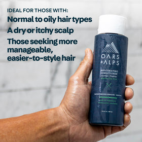 Oars + Alps ingredients tea tree oil and witch hazel for scalp balance