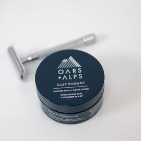 Oars + Alps vegan cruelty-free badge emphasizing ethical formula.