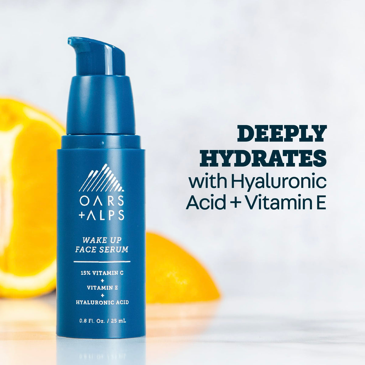 Oars + Alps Vitamin C Serum swatch illustrating even skin tone