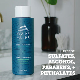 Oars + Alps Vitamin E antioxidants nourish skin while cleansing.