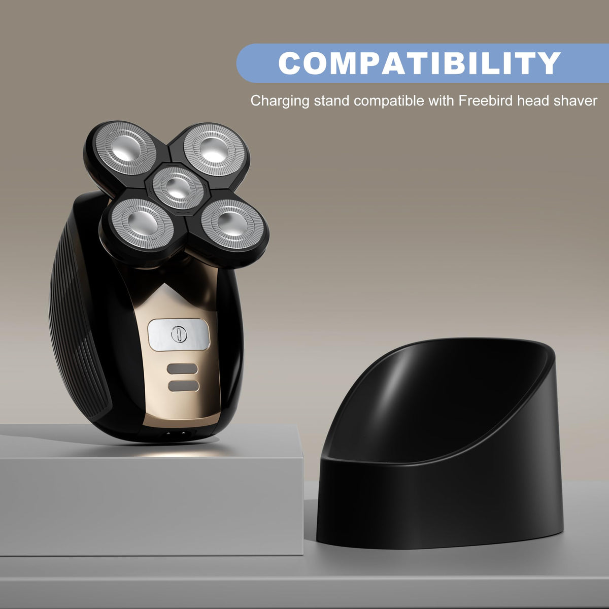 OatXtorpor Freebird FlexSeries charging dock side profile showing stability.