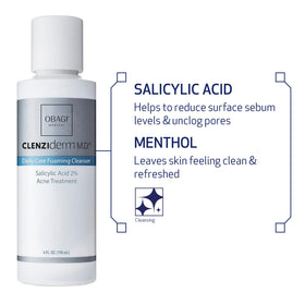 Close-up of foaming cleanser texture for skin cleansing.