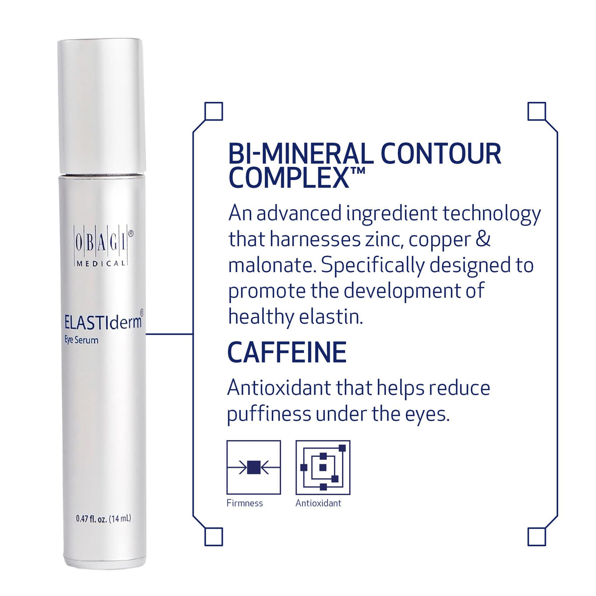 Bi-Mineral Contour Complex label on Obagi ELASTIderm Eye Serum bottle