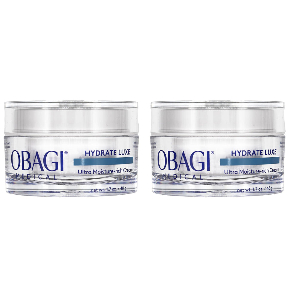 Obagi Hydrate Luxe balm-like texture close-up for overnight hydration.