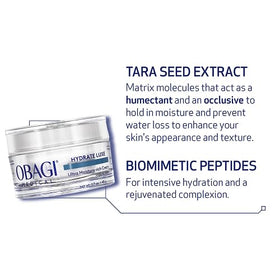Obagi Hydrate Luxe creamy-texture swirls on skin look appealing.