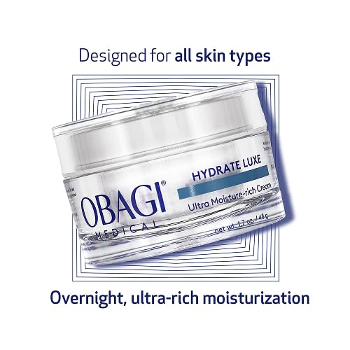 Obagi Hydrate Luxe Tara Seed Extract matrix highlights moisture retention.