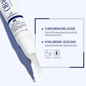 Argan oil imagery in Obagi Lip Therapy nourishing and replenishing lips