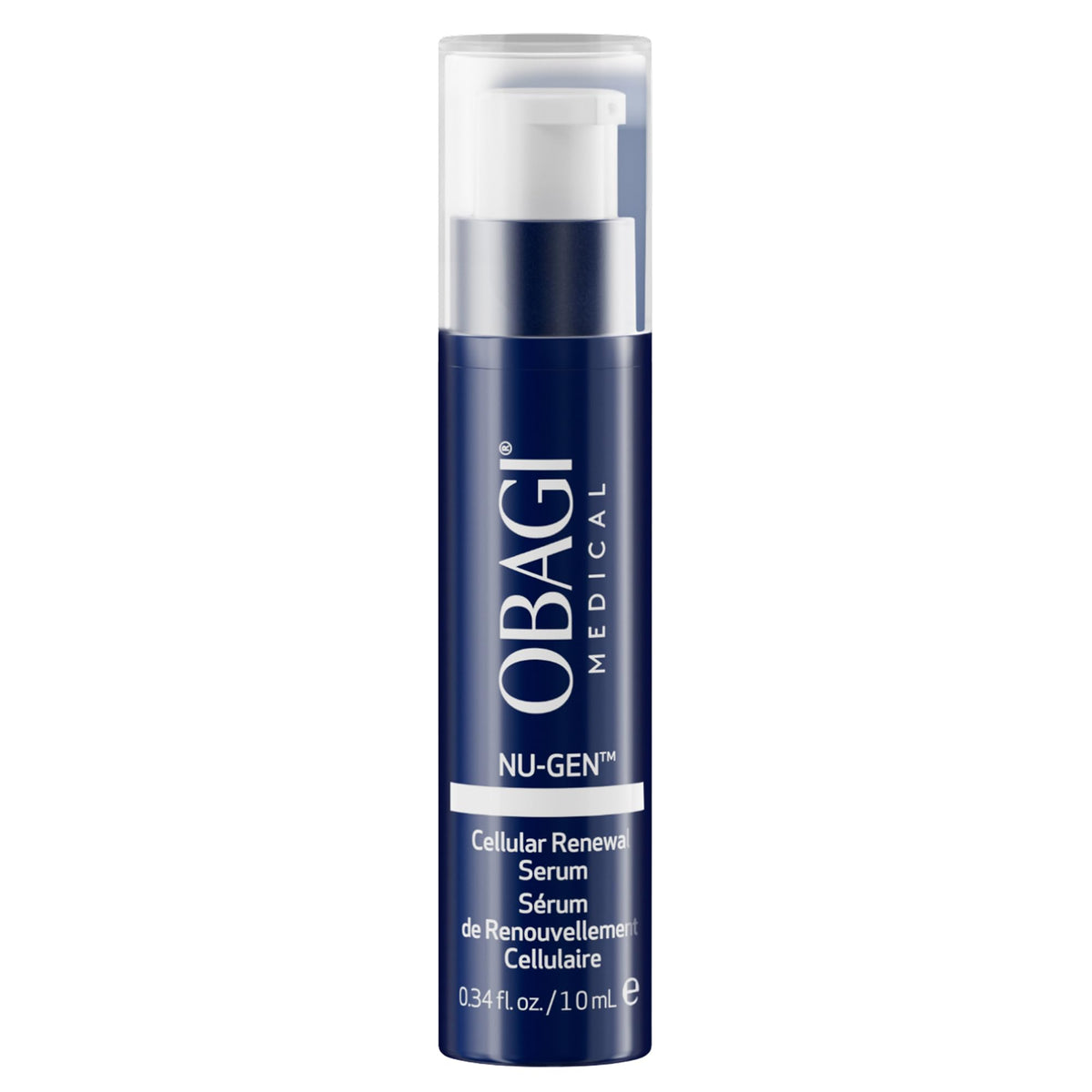 Obagi Medical NU-GEN NAD+ bottle front view illustrating clinical renewal potential