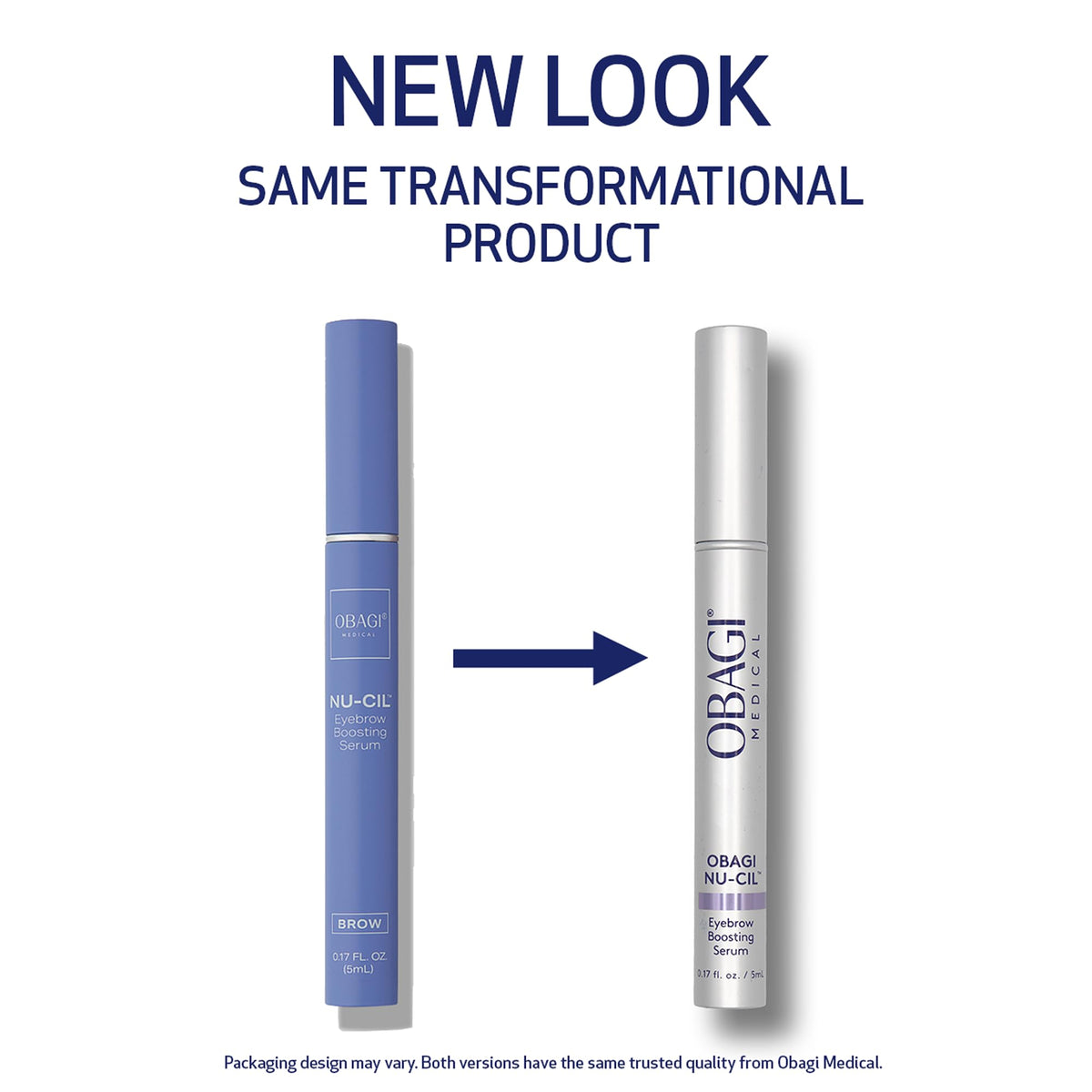 Obagi Nu-Cil application brush enabling precise brow boosting