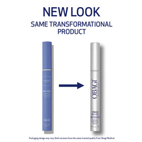 Obagi Nu-Cil application brush enabling precise brow boosting