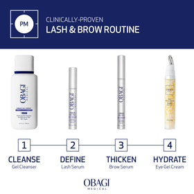 Obagi Nu-Cil packaging and tube ready for daily brow care