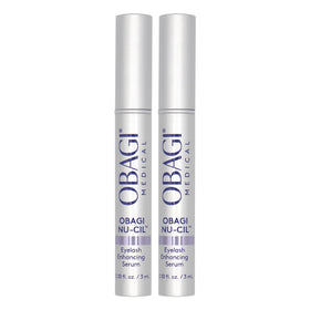 Obagi Nu-Cil eyelash serum bottle for daily lash conditioning.