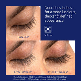 Obagi Nu-Cil serum brush applicator ready for precise application.