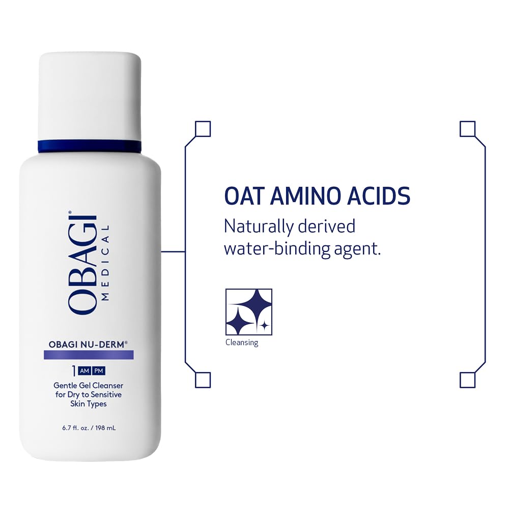 Obagi Nu-Derm Gentle Cleanser two-pack box highlights value and routine.
