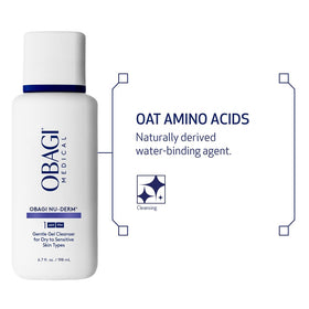 Obagi Nu-Derm Gentle Cleanser two-pack box highlights value and routine.