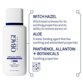 Obagi Nu-Derm Toner after cleansing application scene showing prep for serums.