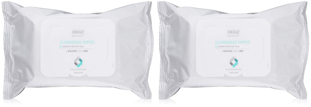 Obagi Medical On the Go Cleansing Wipes for quick makeup removal and refreshing skin on the go.