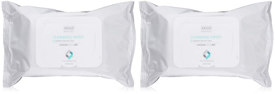 Obagi Medical On the Go Cleansing Wipes for quick makeup removal and refreshing skin on the go.