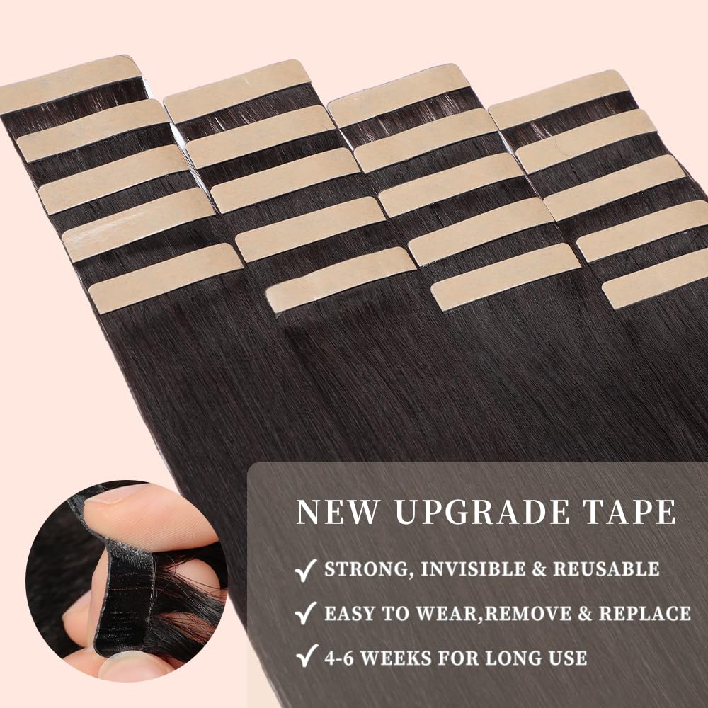 OBHD tape-in extensions packaging ready for at-home use.