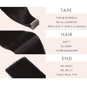 OBHD color match service for precise shade with tape-in extensions.