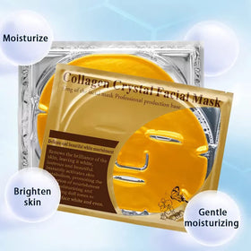 ObiPosay collagen mask after-use glow and plump look with non-sticky finish.