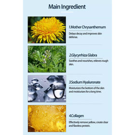 ObiPosay collagen mask packaging with moisture liquid preserving freshness.