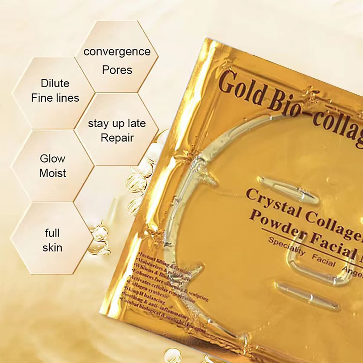 ObiPosay vegan gold formula close-up indicating cruelty-free skincare benefits.