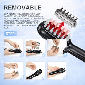 Obiredk Laser Hair Growth Comb compact travel case.