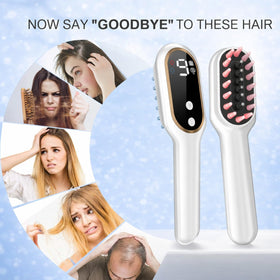 Obiredk Laser Hair Growth Comb ergonomic handle and precise bristles for targeted contact.