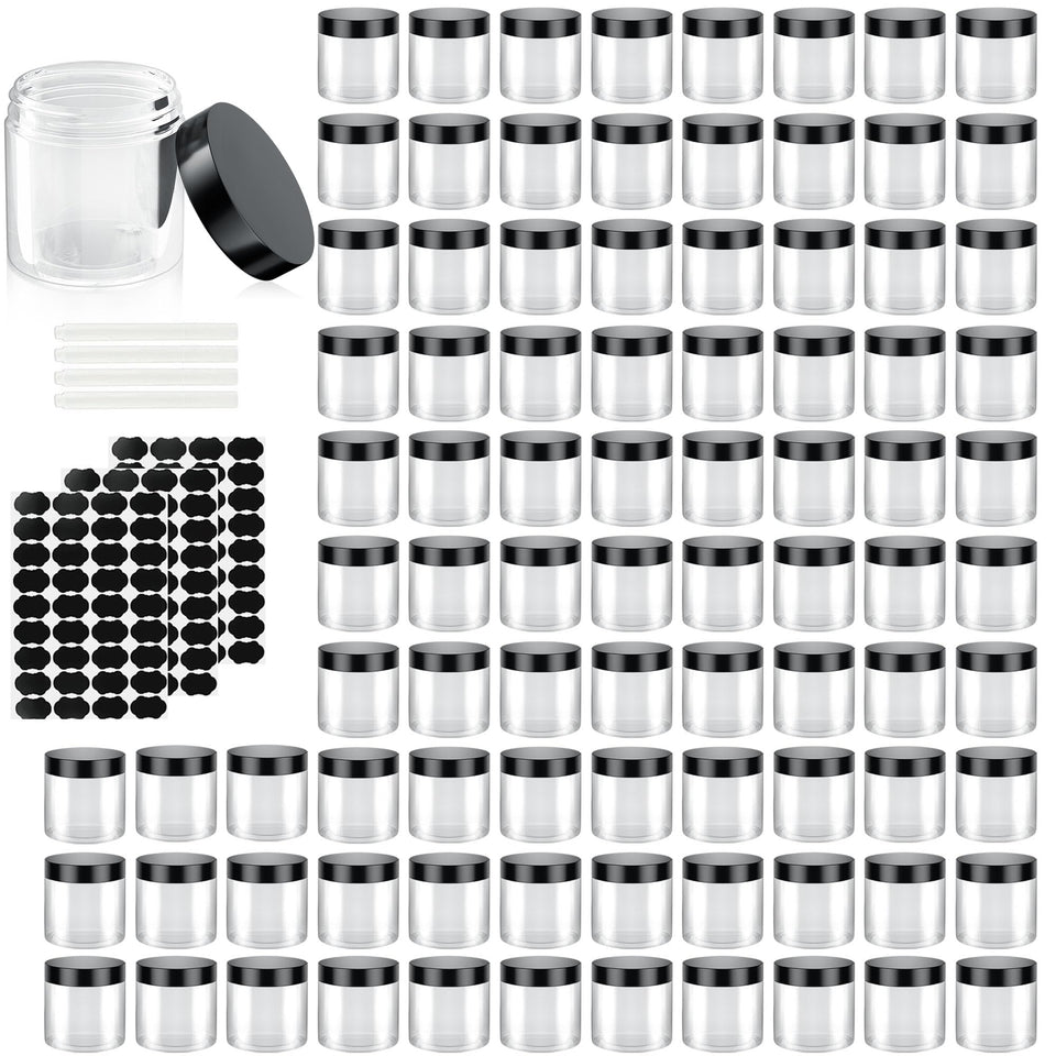 OBKJJ 90-pack clear containers with lids for organized travel storage