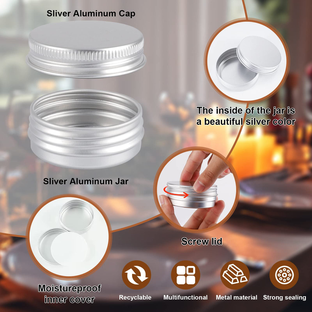 OBKJJ leak-proof screw lid keeps liquids secure during storage and transit.