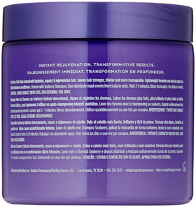 Close-up of Obliphica Professional Seaberry Mask texture shows rich moisturizing formula.