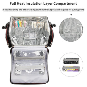 OCHEAL case detachable pouch on table for quick access during appointments.