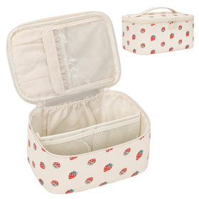 OCHEAL makeup bag back pocket stores small items separately