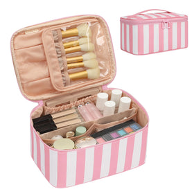 OCHEAL makeup bag with brush-compartment keeps brushes organized and protected