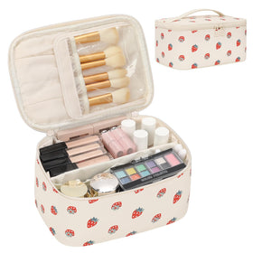OCHEAL makeup bag brush slot keeps brushes organized on the go