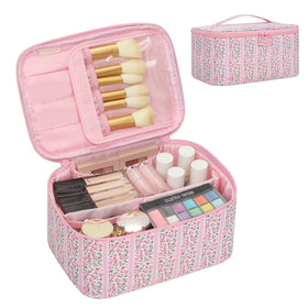 OCHEAL makeup bag with brush slot keeps brushes organized on the go