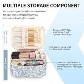 OCHEAL divider system adjusts storage to fit cosmetics securely during trips