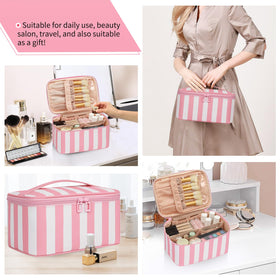 OCHEAL makeup bag easy-cleaning lining simplifies spill cleanup