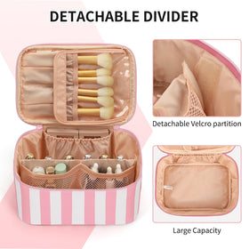 OCHEAL makeup bag flexible-dividers adapt cosmetic layout on the go