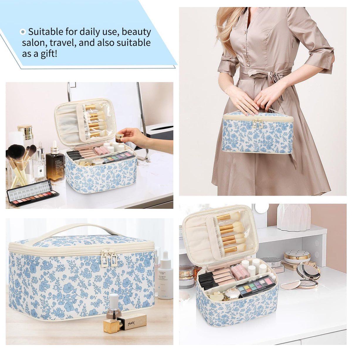 OCHEAL bag includes a sturdy handle for easy carrying and travel-ready use