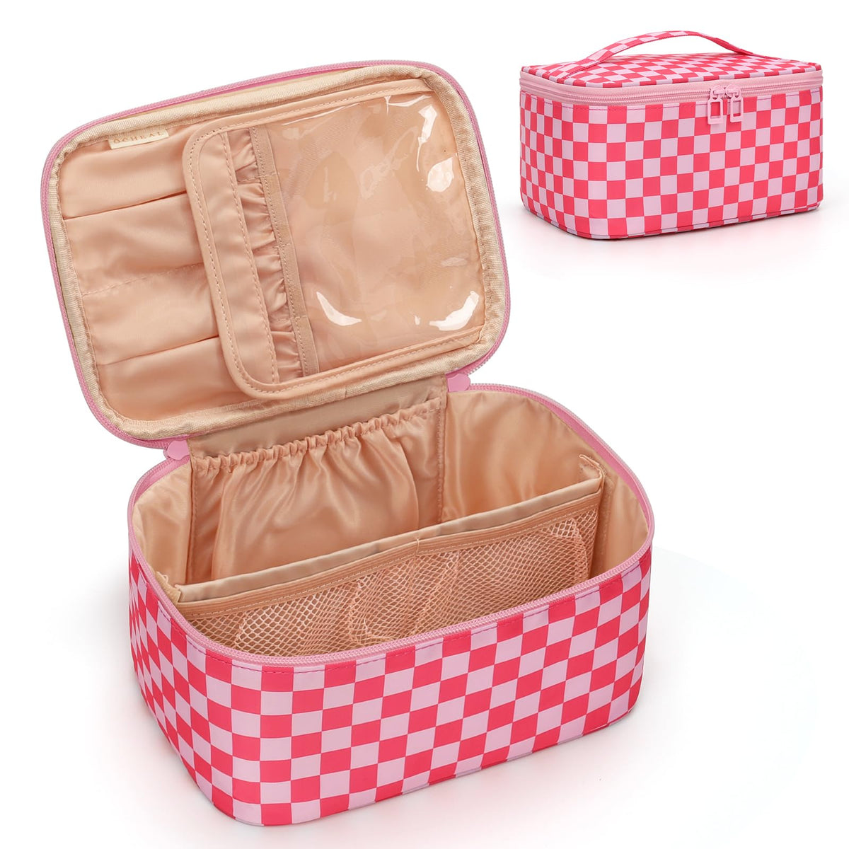 OCHEAL handle divider design keeps cosmetics neatly separated