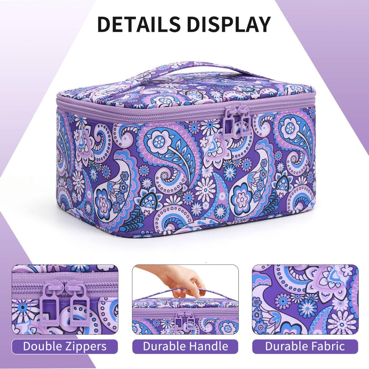 OCHEAL makeup bag large capacity for full cosmetics kit